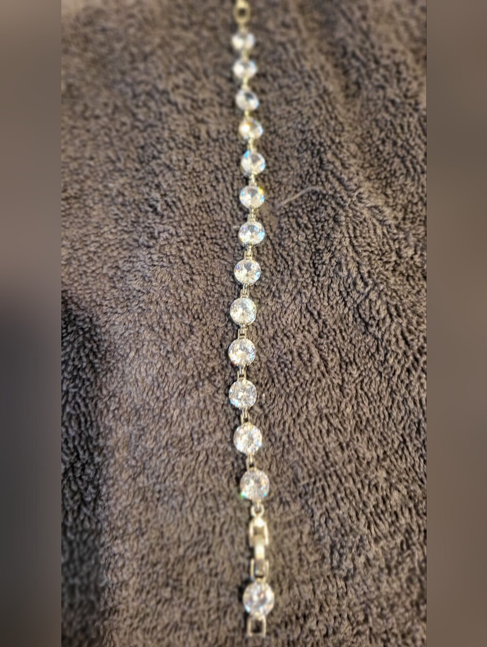Crystal Tennis Bracelet - Clear/Silver Women's Jewelry
